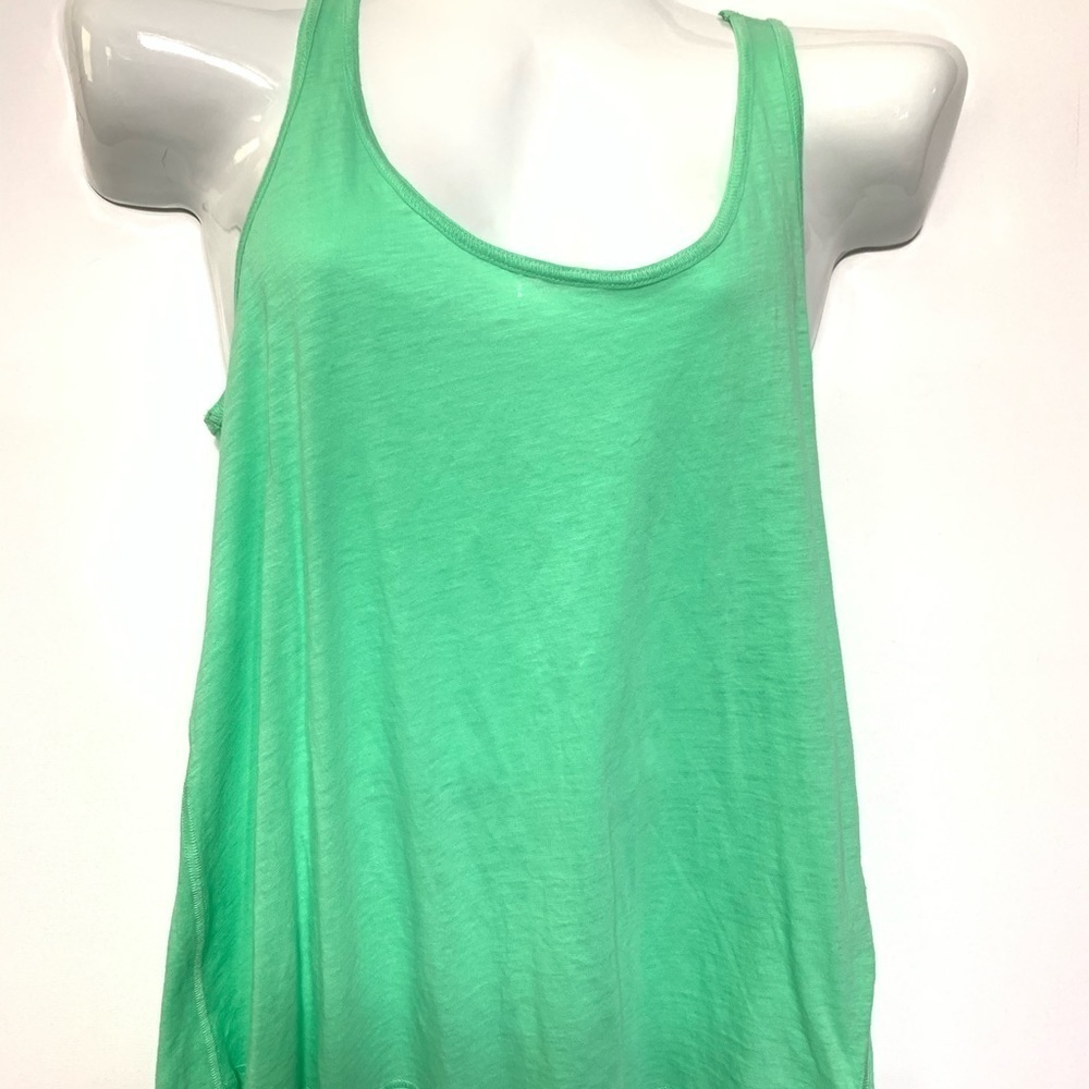 New York & Company Mint Green Razorback Tank Exercise Top - Picture 4 of 7